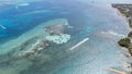 Acuario and Haynes Cay San Andres Colombia Aerial View Landscape Royalty Free Stock Photo