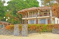 Acuaverde Beach Resort cottage facade in Laiya, Batangas, Philippines