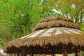 Acuaverde Beach Resort reception hut roof facade in Laiya, Batangas, Philippines