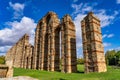 The Acueducto de los Milagros, Miraculous Aqueduct in Merida, Extremadura, Spain Royalty Free Stock Photo