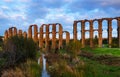 Acueducto de los Milagros - Roman aqueduct. Merida Royalty Free Stock Photo