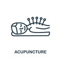 Acupuncture icon from alternative medicine collection. Simple line Acupuncture icon for templates, web design and infographics