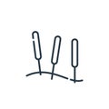 acupuncture icon vector from instagram highlights stories beauty concept. Thin line illustration of acupuncture editable stroke.