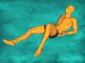 Acupuncture model M-POSE FBHM-402-10, 3D Model