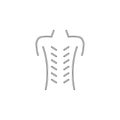 acupuncture outline icon. Element of spa for mobile concept and web apps icon. Outline, thin line icon for website design and