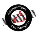 Acupuncture rubber stamp