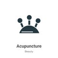 Acupuncture vector icon on white background. Flat vector acupuncture icon symbol sign from modern beauty collection for mobile