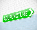 Acupunture concept.