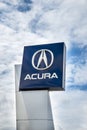 Acura dealership sign Royalty Free Stock Photo