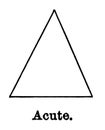 Acute Triangle vintage illustration