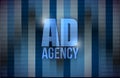 Ad agency binary background design