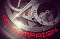 Ad Campaign on the Mechanical Watch Mechanism. 3D.