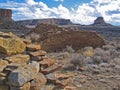 Fajada Gap at Chaco Canyon National Park Royalty Free Stock Photo