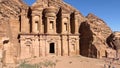 The Monaster Ad-deir in the Nabatean city of Petra, Jordan.