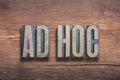 Ad hoc wood