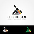 AD Letter Paint Company Logo