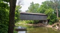 Ada Covered Bridge in Kent County, Michigan Royalty Free Stock Photo