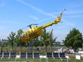 ADAC rescue helicopter on display
