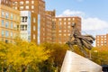 Adam Clayton Powell Jr statue in New York Royalty Free Stock Photo