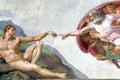 Adam Creation in Sistine Chapel