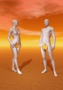 Adam and Eve Royalty Free Stock Photo