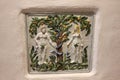 Adam and Eve ceramic tile.