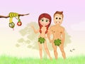 Adam and Eve in the Eden