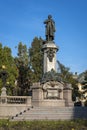 Adam Mickiewicz, famous Polish poet statue in Warsaw