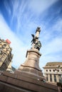 Adam Mickiewicz Monument in Lviv, Ukraine.