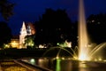 Adam Mickiewicz Park and UAM hall in Poznan