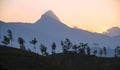 Adam's peak at sunset