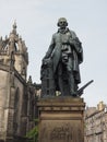 Adam Smith statue in Edinburgh Royalty Free Stock Photo