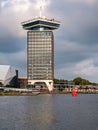 Adam Tower on north bank of River IJ, Amsterdam, Netherlands