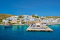 Adamantas Adamas harbor town of Milos island, Greece Royalty Free Stock Photo