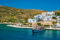 Adamantas Adamas harbor town of Milos island, Greece Royalty Free Stock Photo