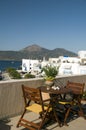 Adamas Milos Greek Island harbor view Royalty Free Stock Photo