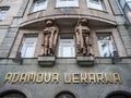 Adamova Lekarna or Adam`s Pharmacy Art Nouveau Building in Prague Royalty Free Stock Photo