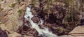 Adams Falls - 55 foot waterfall flowing through a gorge in Rocky Mountain National Park