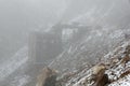 Adamson Mine Ruins In A Snowstorm Royalty Free Stock Photo