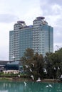 The Adana HiltonSA Hotel located along the Seyhan River in Adana, Turkiye