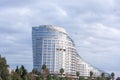 The Sheraton Grand Adana Hotel located along the Seyhan River in Adana, Turkiye