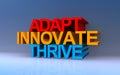 adapt innovate thrive on blue