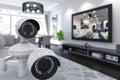 Adapt security camera settings using app-controlled smartphone technology to enhance wireless security and emergency response.