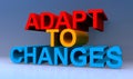 Adapt to changes on blue Royalty Free Stock Photo