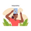 Adaptability concept. Flat vector illustration