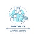 Adaptability concept icon