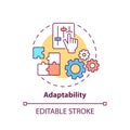 Adaptability concept icon
