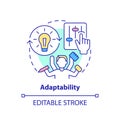 Adaptability concept icon