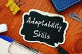 Adaptability Skills phrase on the page