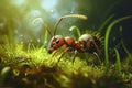 Adaptable Ants grass. Generate Ai